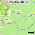 Bild på karta över Rönnåsenleden.