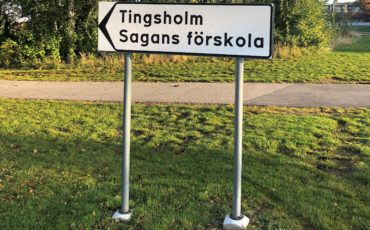 Skylt Tingsholm Sagans förskola