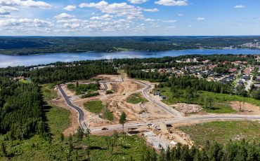 Nytt bostadsområde som växer fram i sydöstra delen av Ulricehamn