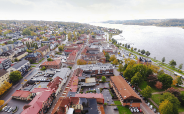 Flygfoto över Ulricehamn