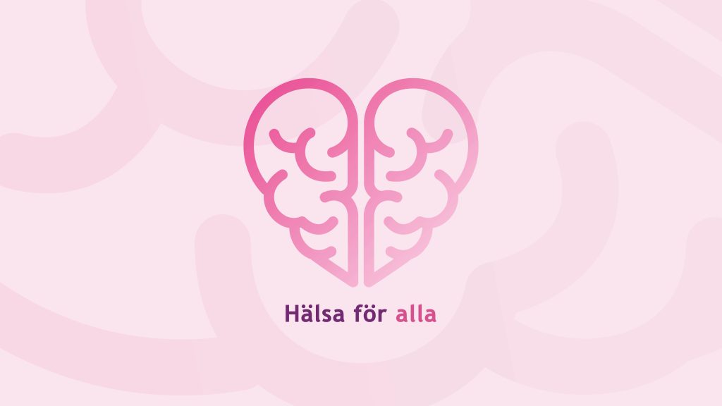 Rosa symbol som föreställer ett hjärta och en hjärna.