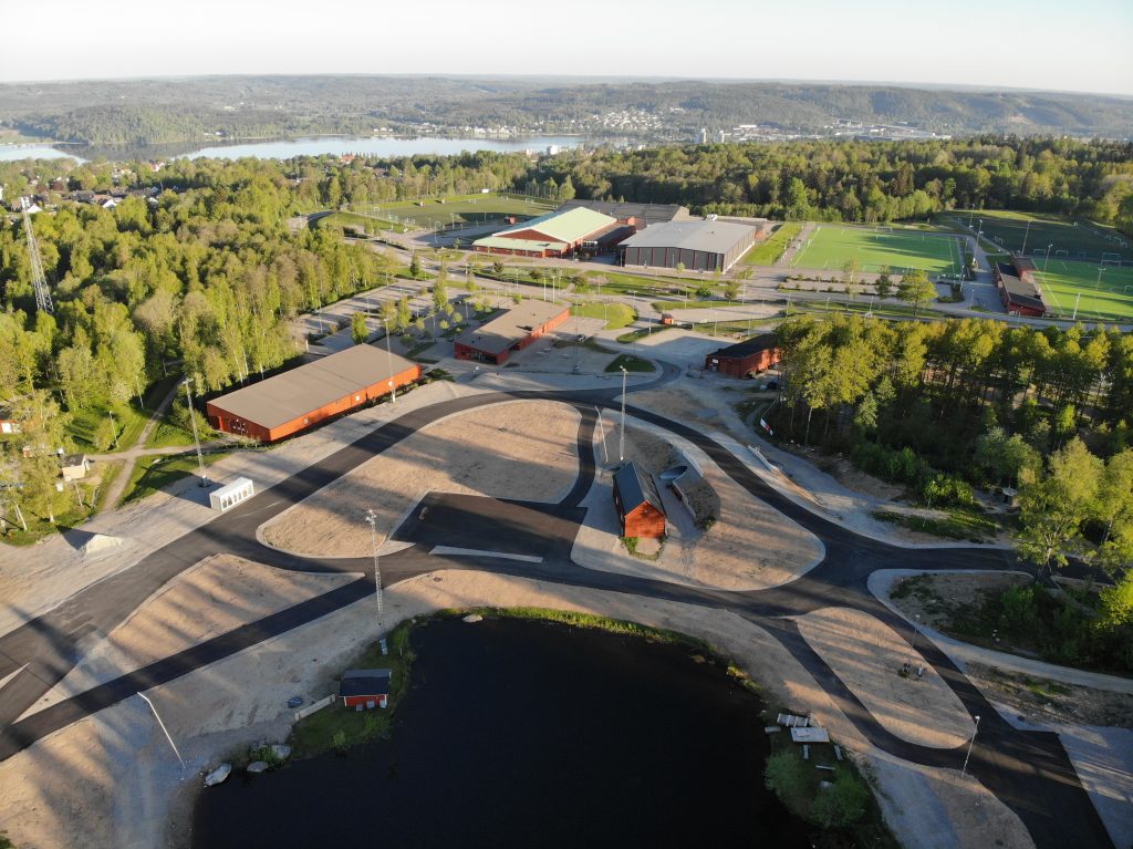 cykelbanor runt hus