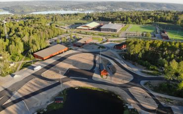 cykelbanor runt hus