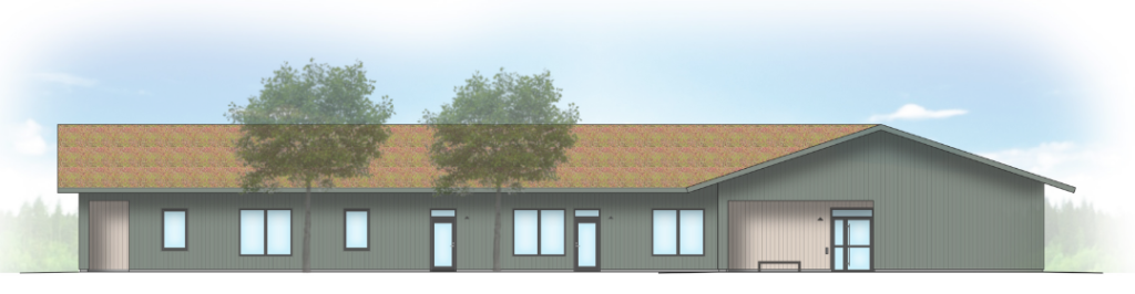 skiss över ett planerat hus
